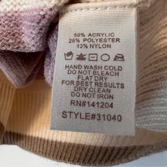 Hem & Thread Colorblock Stripe Sweater with Sequins - Picture 9 of 9